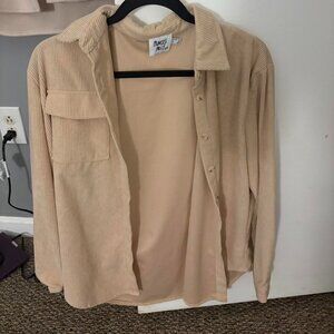 Princess Polly corduroy botton up shirt size 2